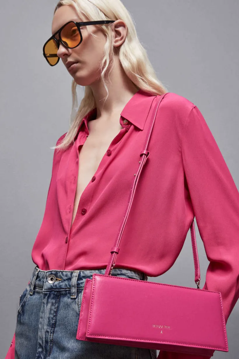 Borsa pocket a tracolla in pelle