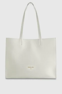 Borsa shopping in pelle martellata