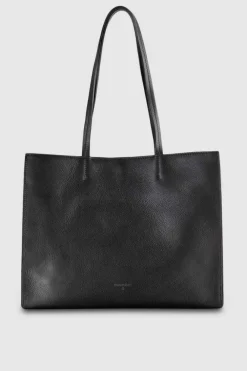 Borsa shopping in pelle martellata