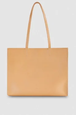 Borsa shopping in pelle martellata