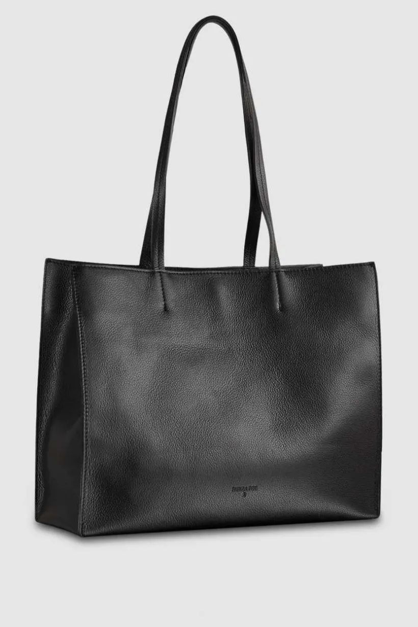 Borsa shopping in pelle martellata
