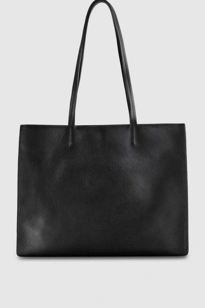 Borsa shopping in pelle martellata