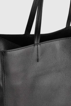 Borsa shopping in pelle martellata