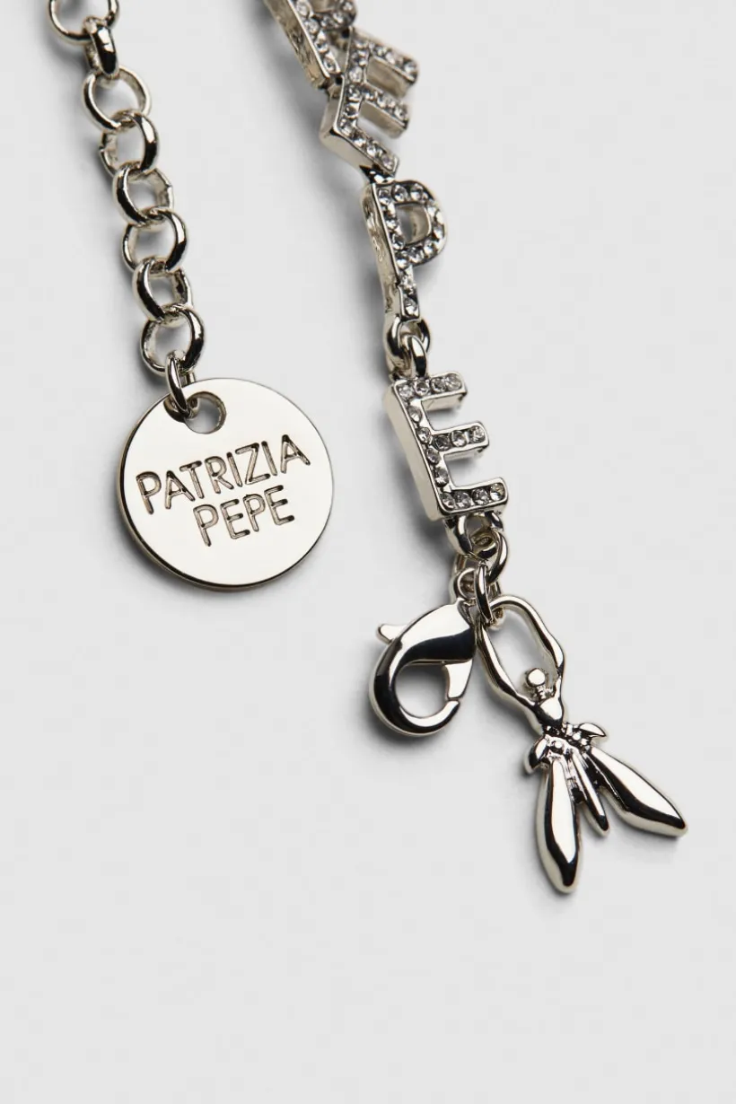 Bracciale in ottone con strass