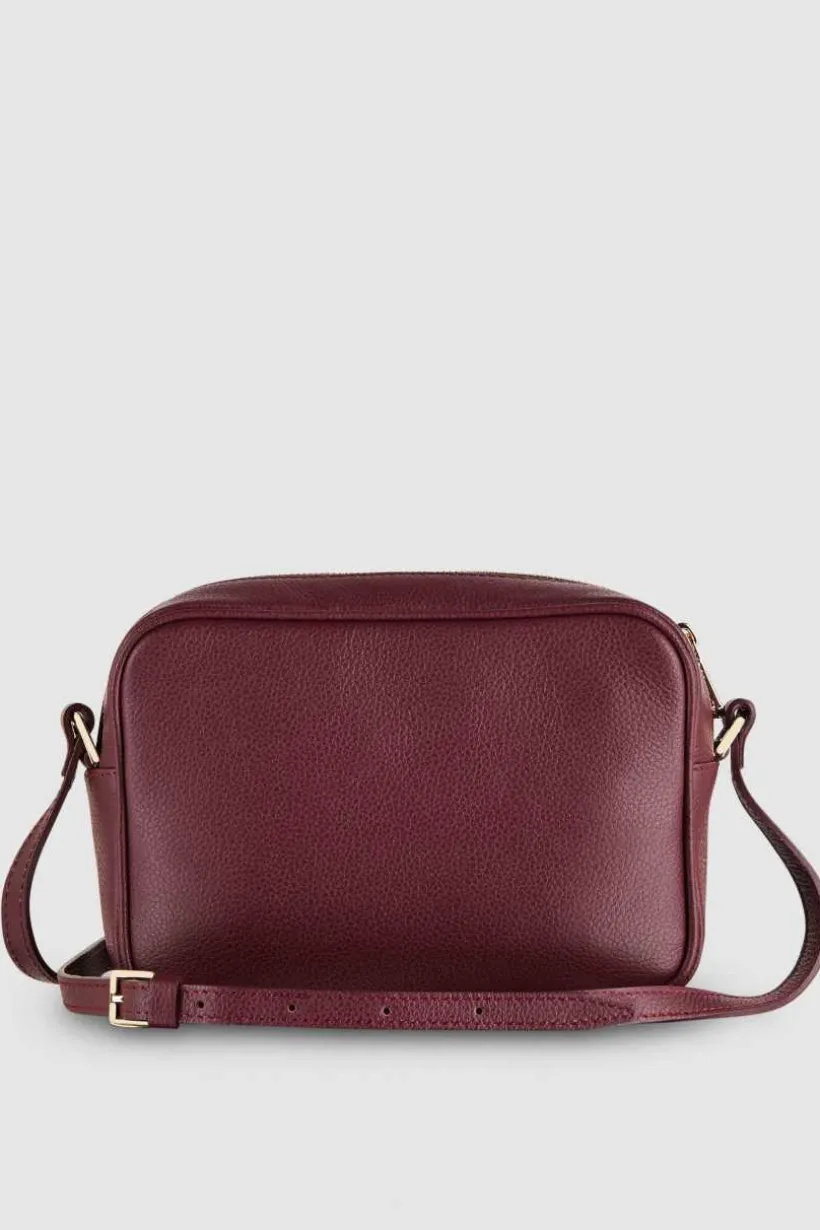 Camera bag in pelle con tasca interna
