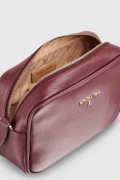 Camera bag in pelle con tasca interna