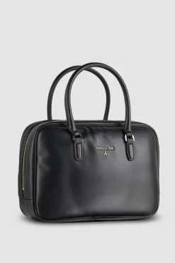 Camera case a tracolla con zip in pelle