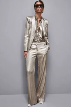 Camicia con bottoni in georgette