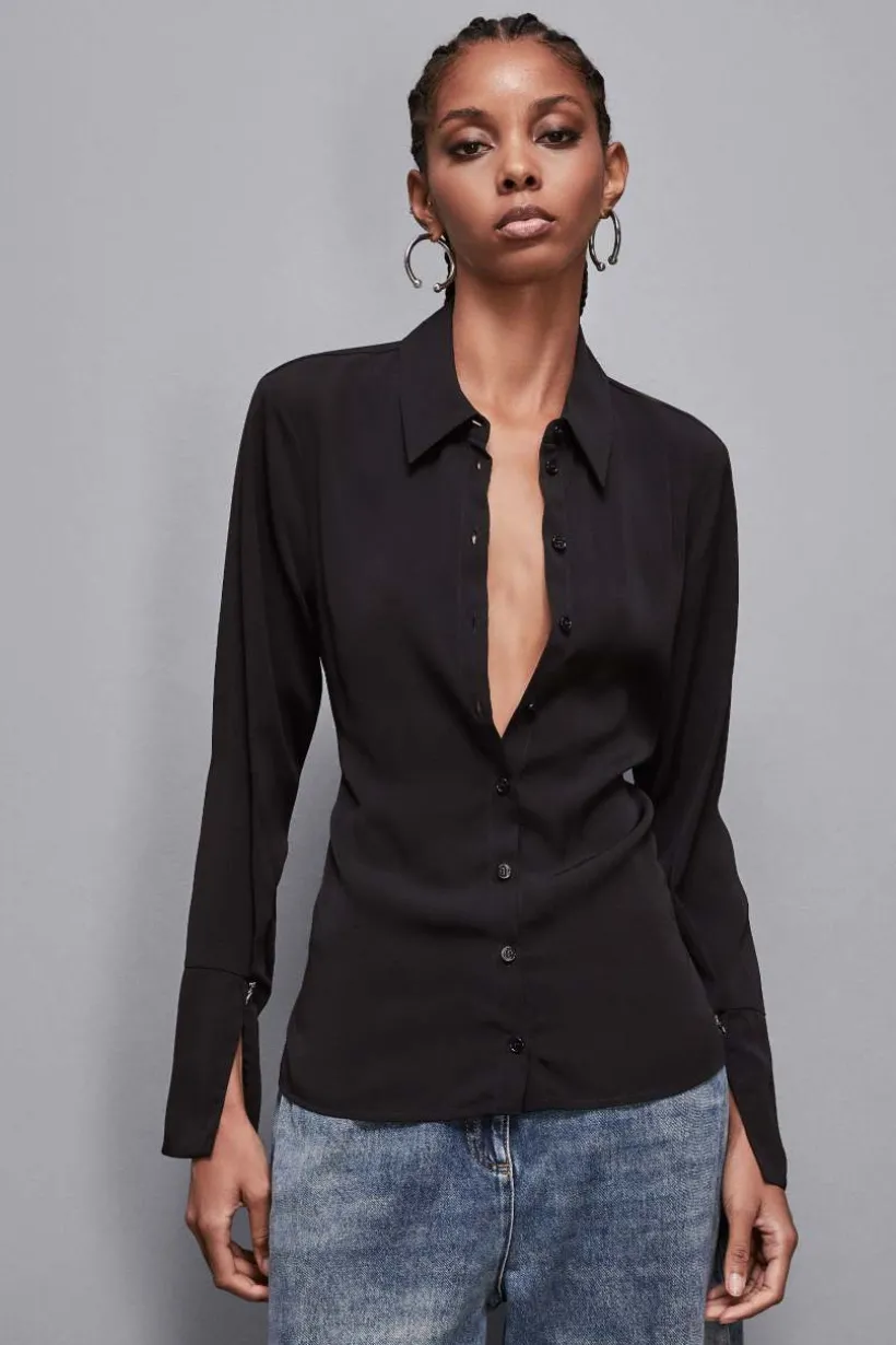 Camicia con fusciacca in twill Essential