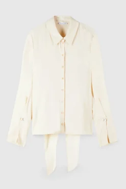 Camicia con fusciacca in twill Essential