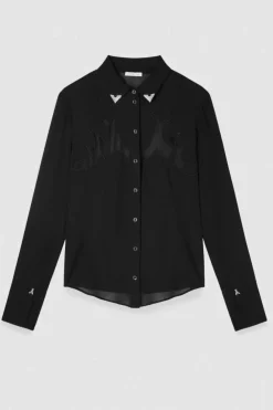 Camicia con ricamo cowgirl