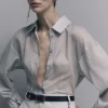 Camicia gessata in cotone
