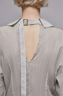 Camicia gessata in cotone