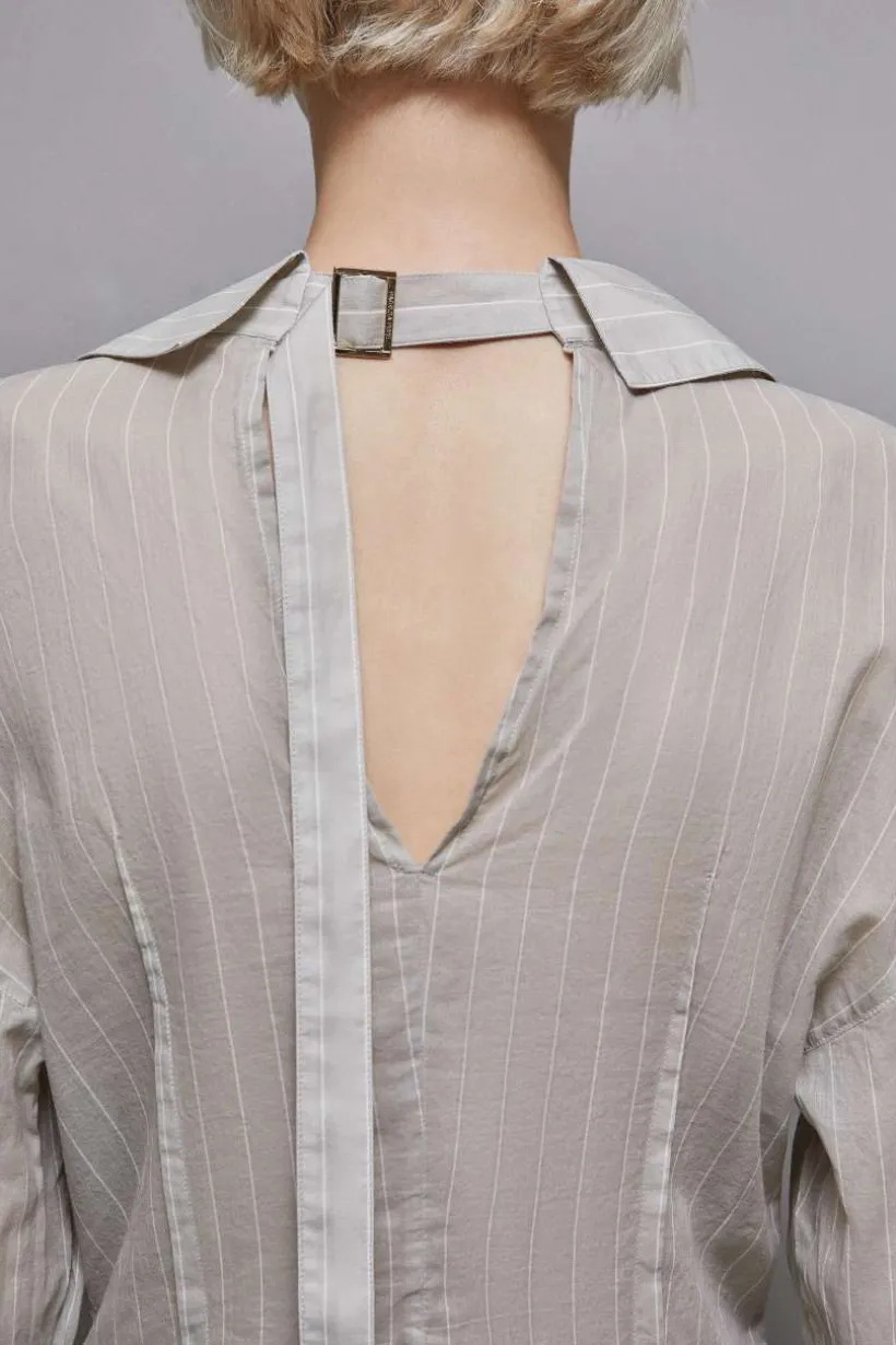 Camicia gessata in cotone