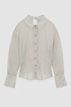 Camicia gessata in cotone