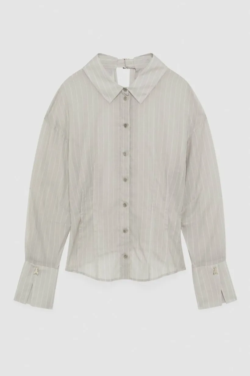 Camicia gessata in cotone