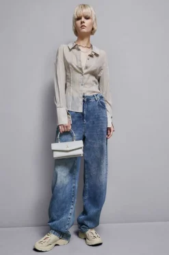 Camicia gessata in cotone