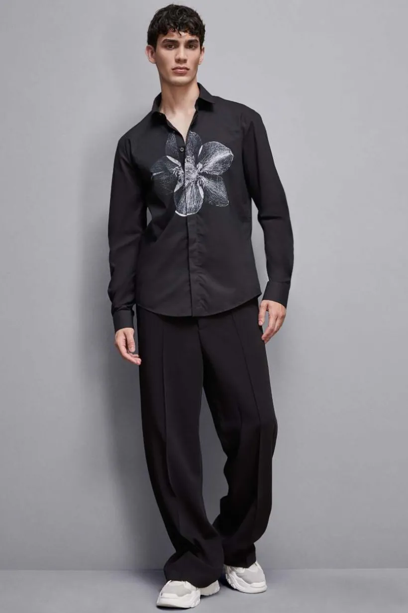Camicia in cotone con stampa