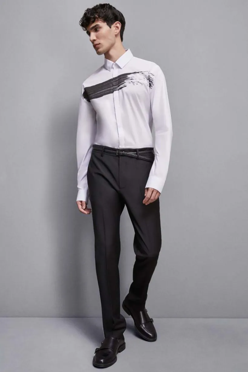 Camicia in cotone con stampa