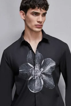 Camicia in cotone con stampa