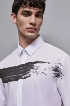 Camicia in cotone con stampa