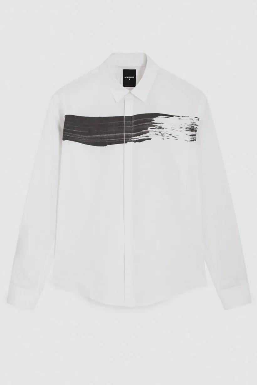 Camicia in cotone con stampa