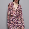Camicia in georgette fantasia