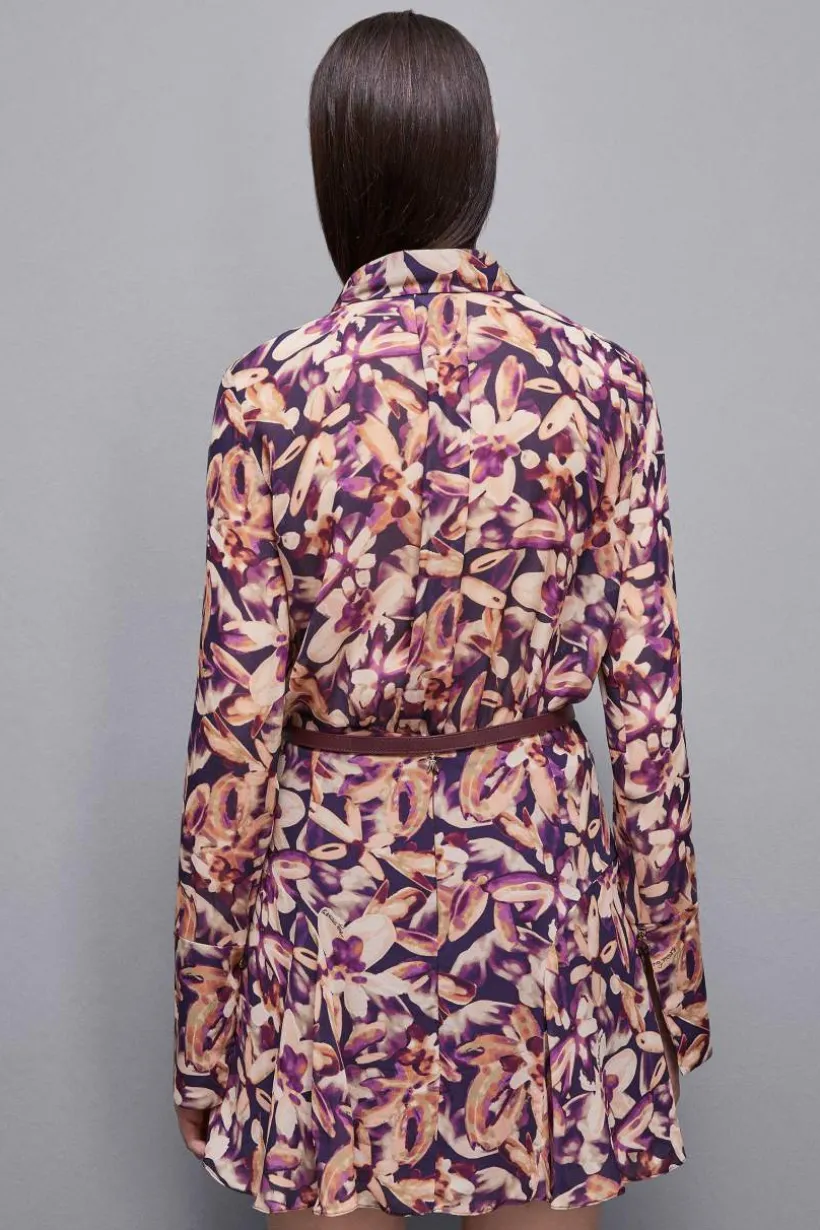 Camicia in georgette fantasia