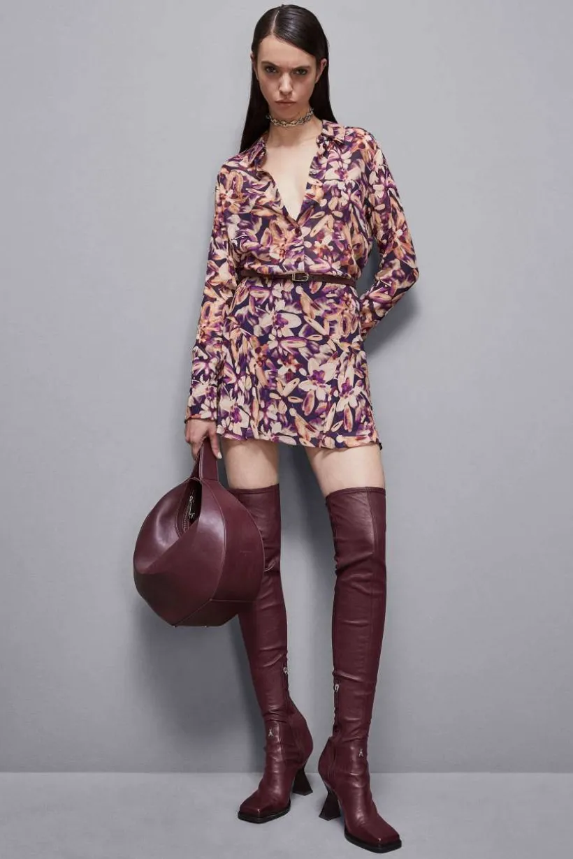 Camicia in georgette fantasia