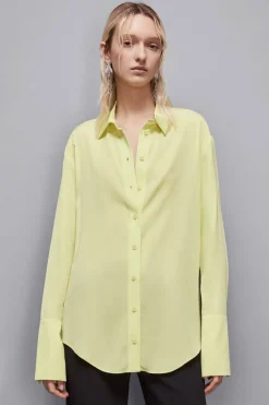 Camicia in twill di viscosa Essential