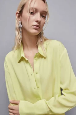 Camicia in twill di viscosa Essential