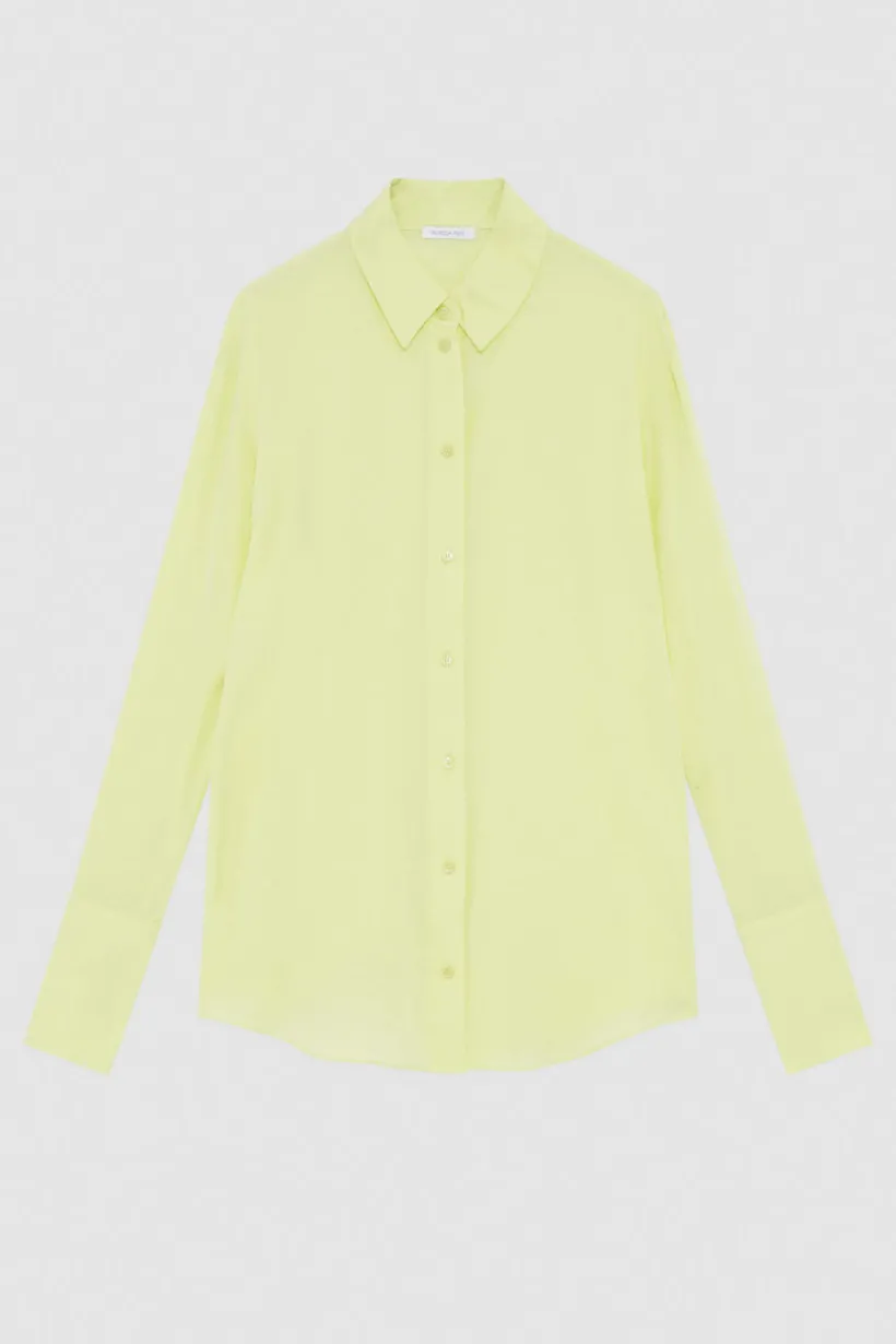 Camicia in twill di viscosa Essential