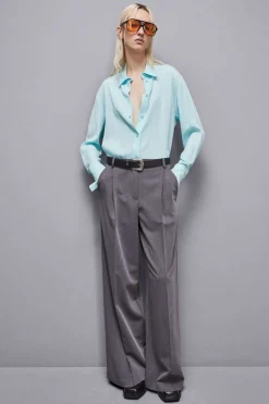 Camicia in twill di viscosa Essential