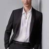 Camicia jacquard in twill di viscosa