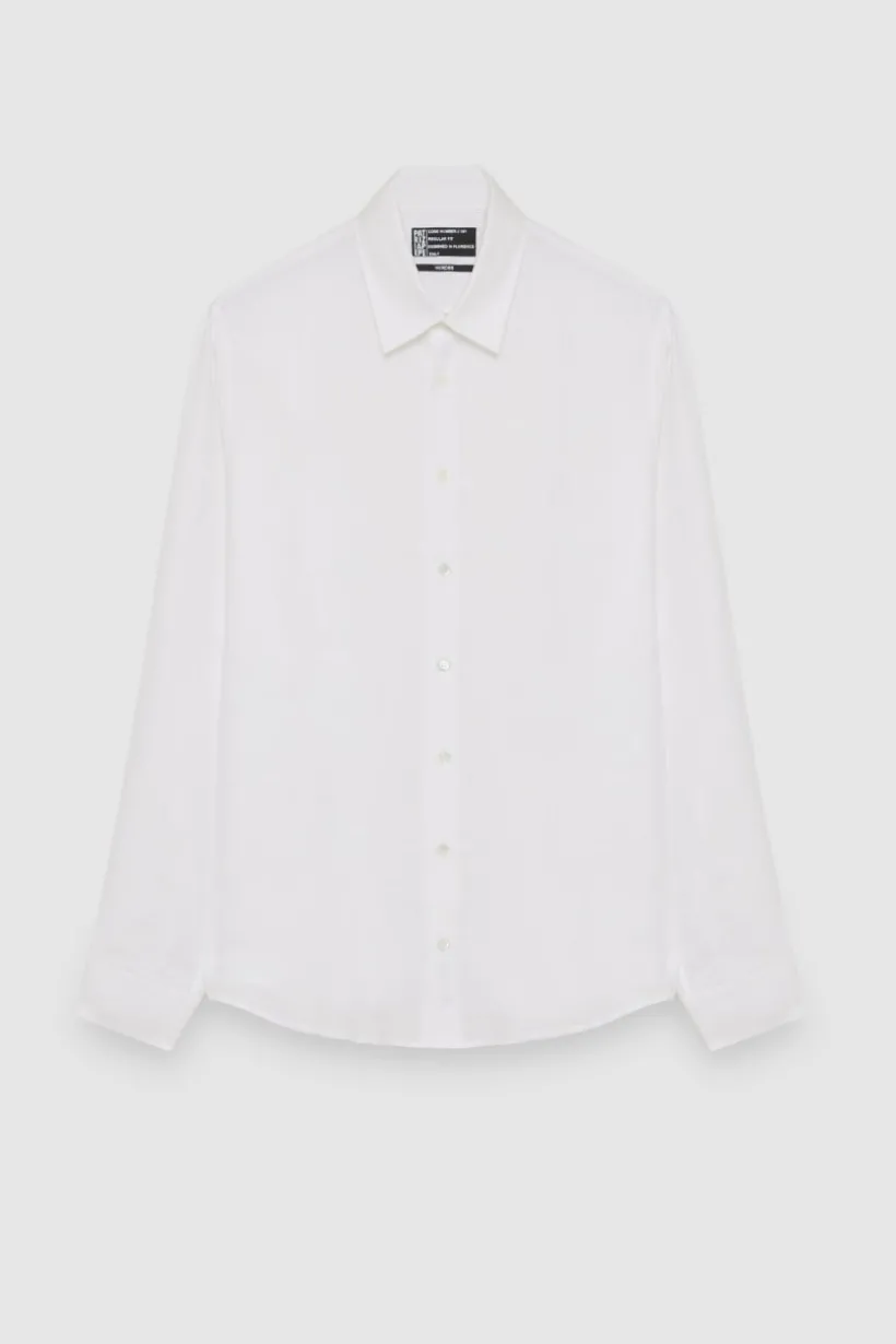 Camicia jacquard in twill di viscosa