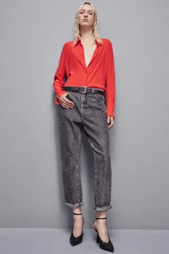 Camicia maniche lunghe in crepe Essential