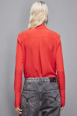 Camicia maniche lunghe in crepe Essential