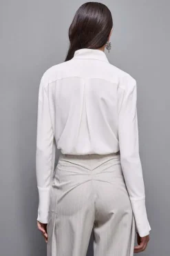 Camicia maniche lunghe in crepe Essential