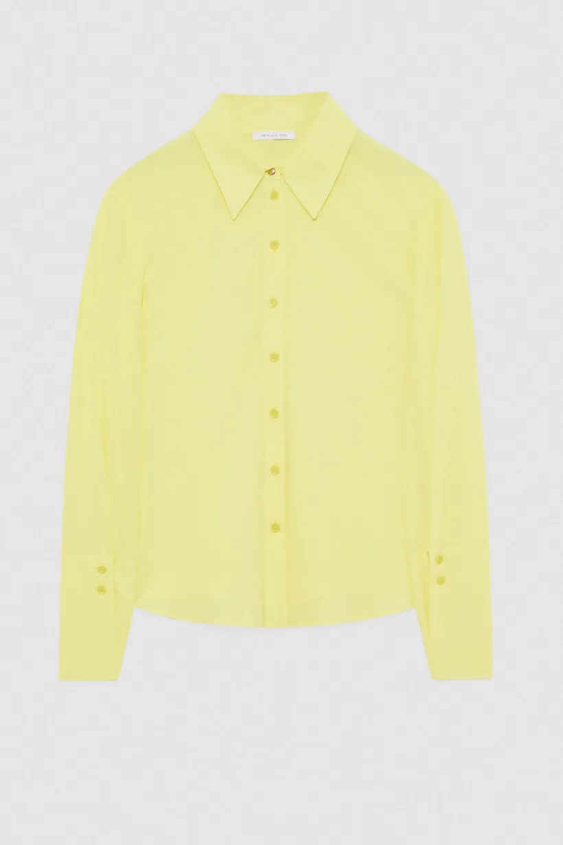 Camicia maniche lunghe in crepe Essential