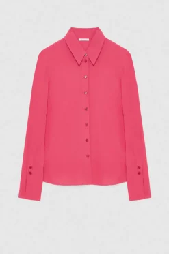 Camicia maniche lunghe in crepe Essential