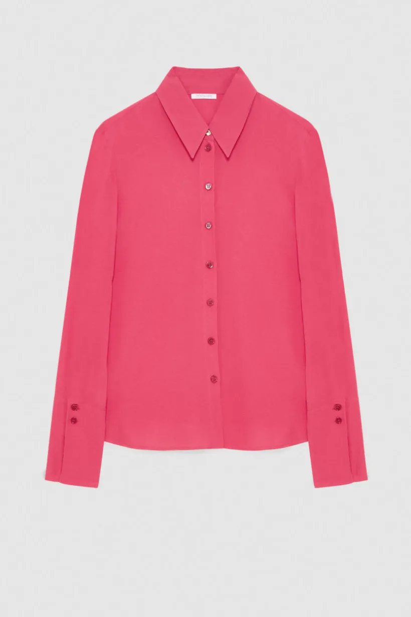 Camicia maniche lunghe in crepe Essential