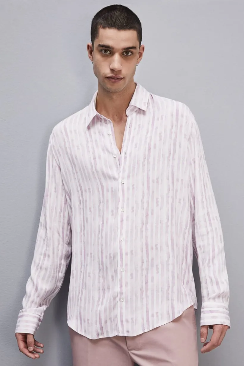 Camicia morbida in twill di viscosa