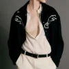 Camicia regular fit in crepe di seta
