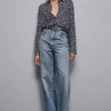 Camicia regular fit in georgette