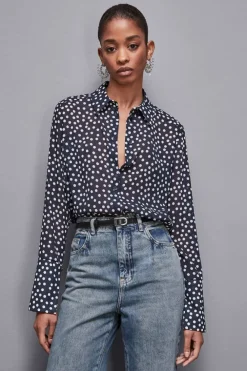 Camicia regular fit in georgette