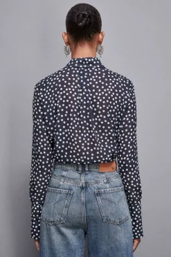 Camicia regular fit in georgette