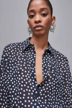Camicia regular fit in georgette