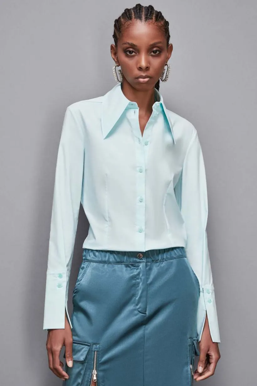 Camicia slim fit in cotone Essential