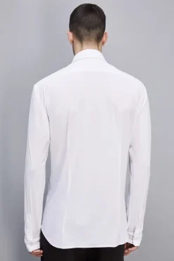 Camicia slim fit in jersey