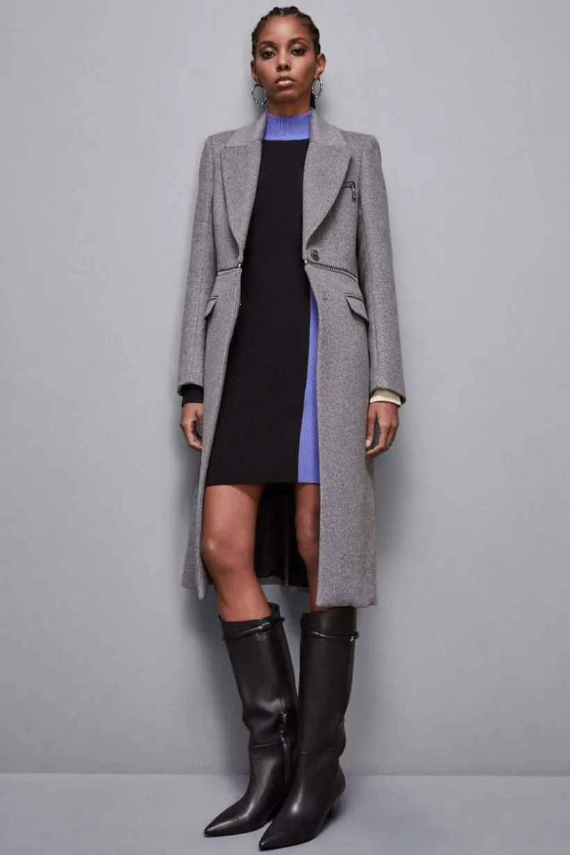 Cappotto con maxi-zip in vita "Essential"